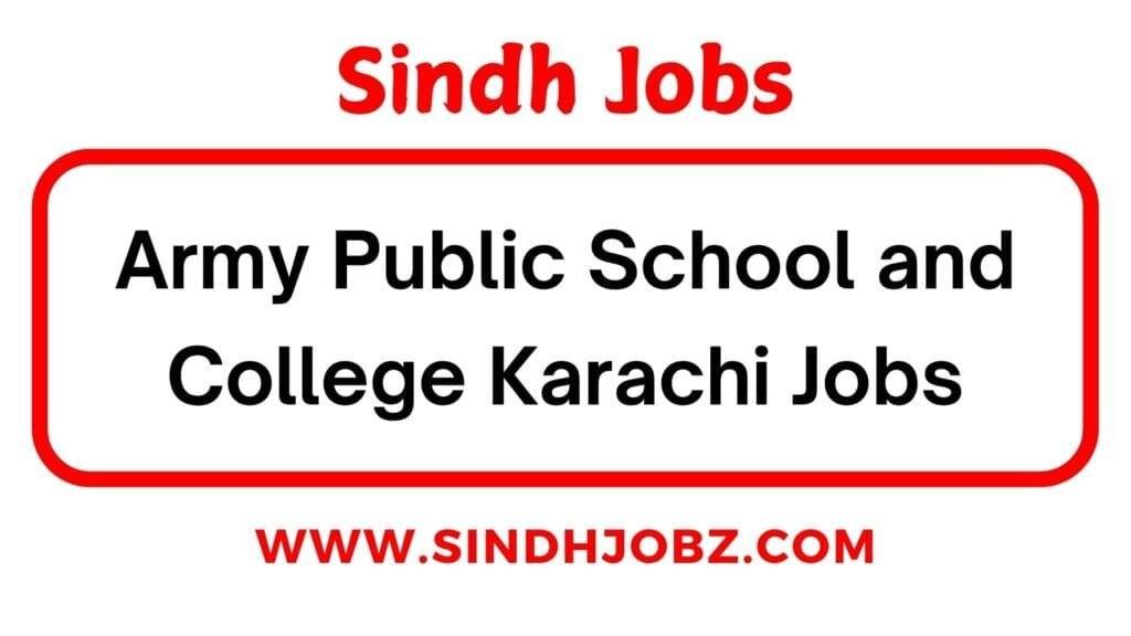 Army Public School and College Karachi Jobs 2 Army Public School and College Karachi Jobs