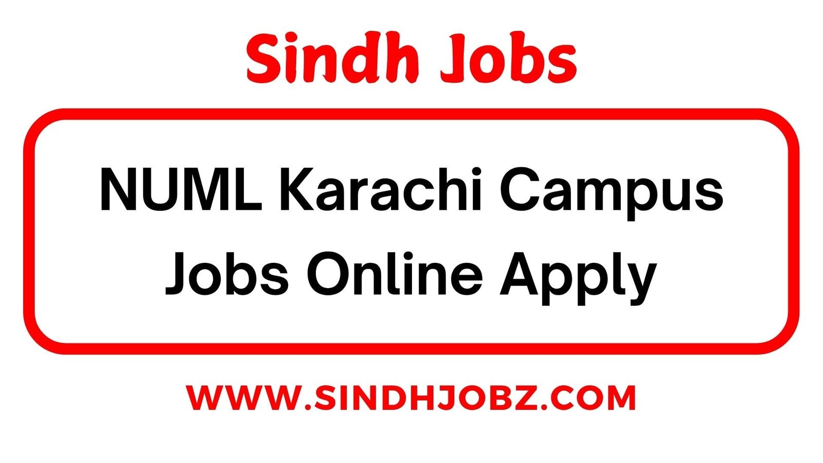 NUML Karachi Campus Jobs Online Apply