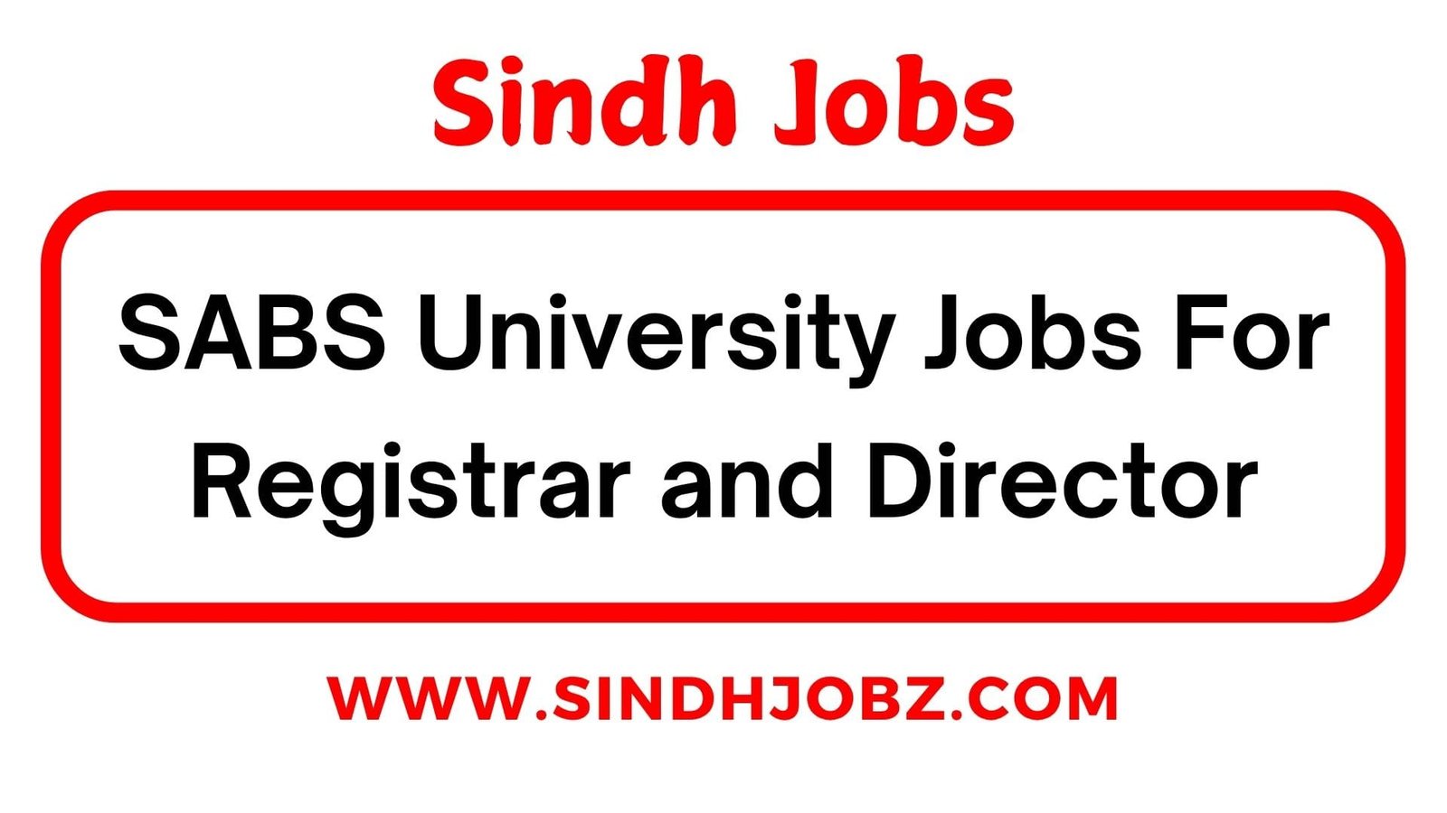 SABS University Jobs For Registrar and Director