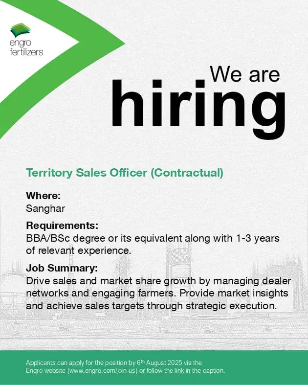 Engro Fertilizers Private Jobs in Sindh 1 Engro Fertilizers Private Jobs in Sindh
