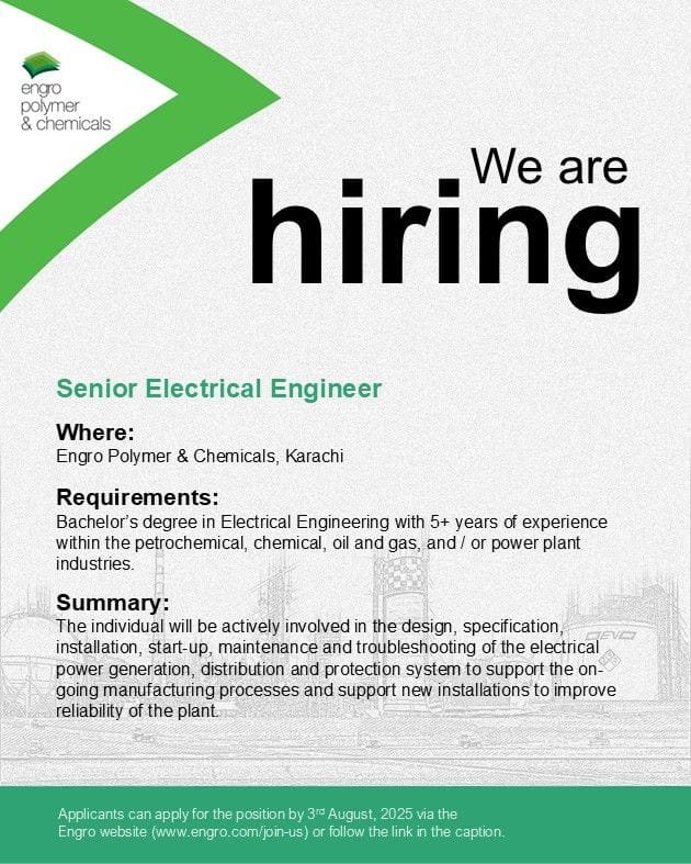 Engro Polymer And Chemicals Company Jobs in Karachi
