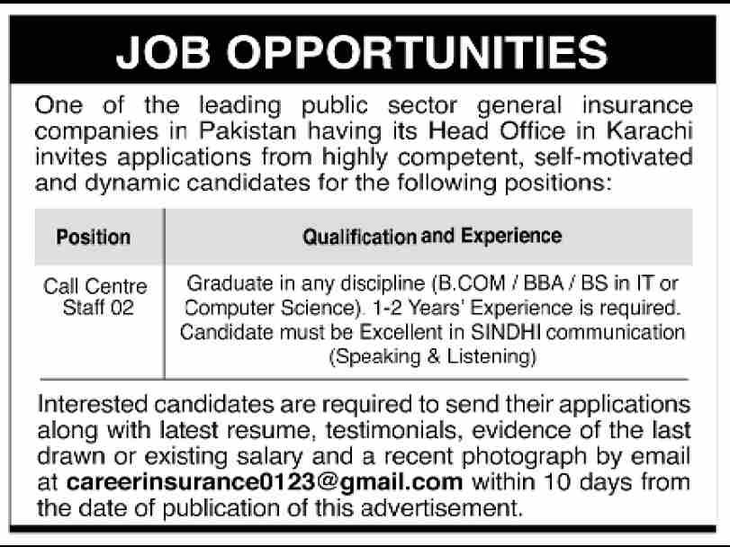 Call Centre Jobs in Karachi for Sindhi Speakers