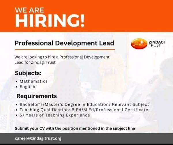 Zindagi Trust NGO Jobs