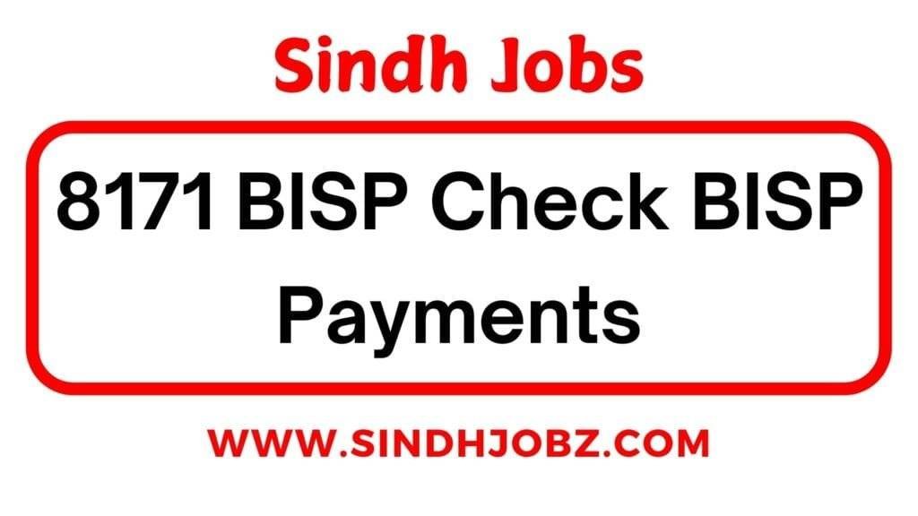 8171 BISP Check BISP Payments 3 8171 BISP Check BISP Payments