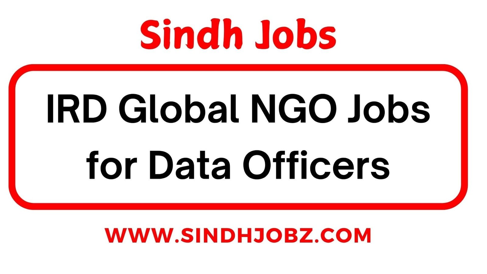IRD Global NGO Jobs for Data Officers
