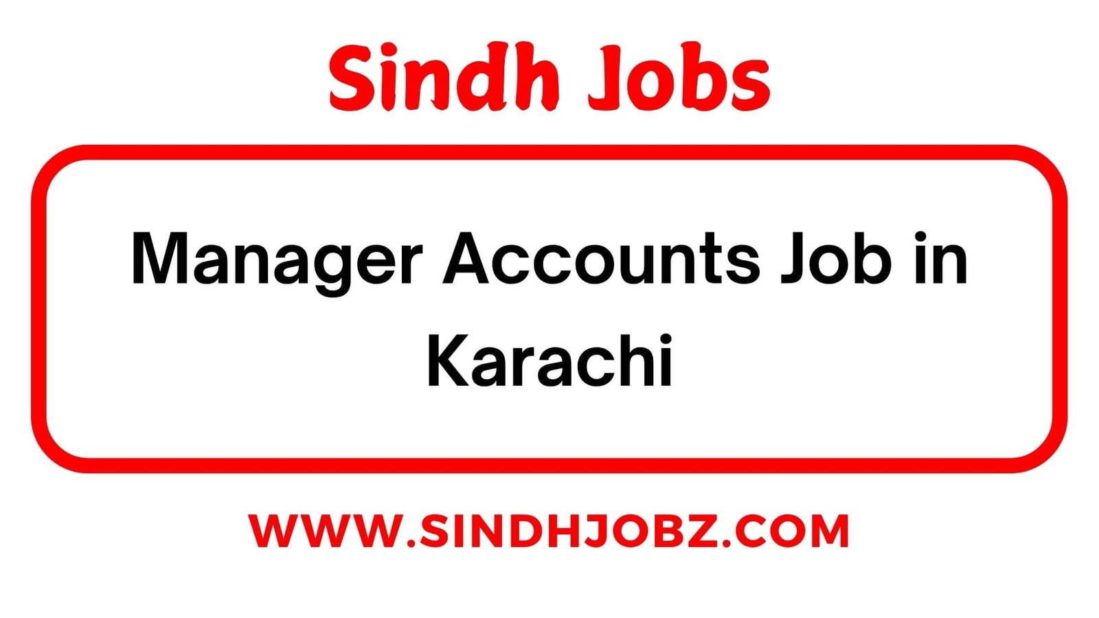 Manager Accounts Job in Karachi