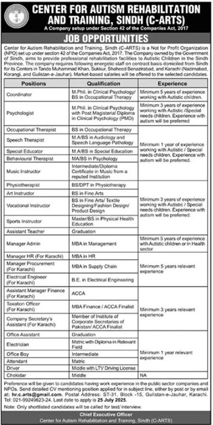 Center for Autism Rehabilitation and Training Jobs