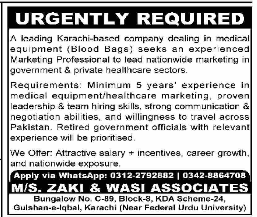 Private Company Karachi Jobs Opportunities