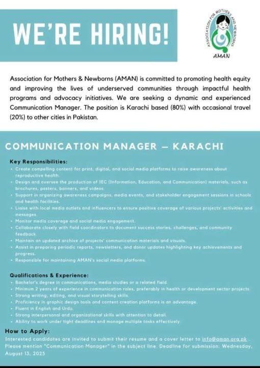AMAN NGO Jobs