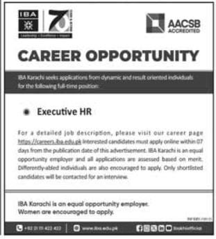 IBA Karachi Jobs Online Apply