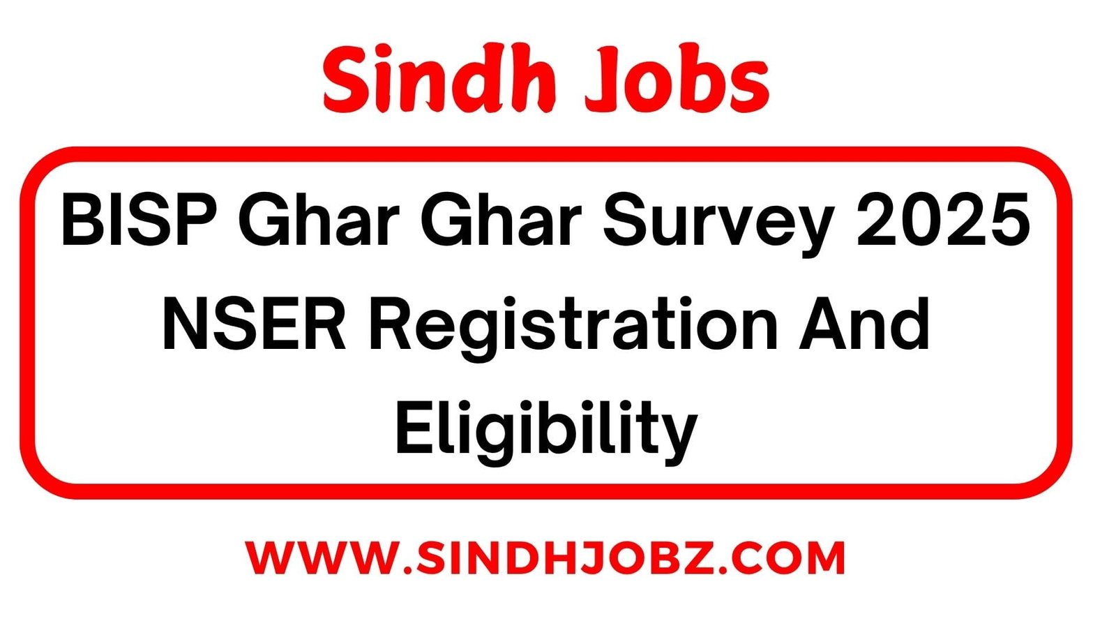 BISP Ghar Ghar Survey 2025 NSER Registration And Eligibility