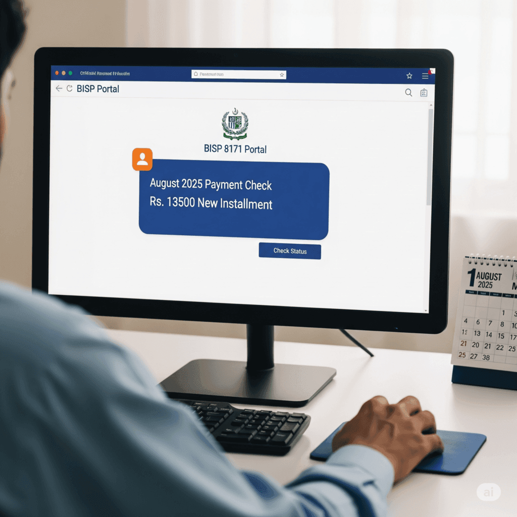 BISP 8171 Portal August 2025 Payment Check Rs. 13500 New Installment