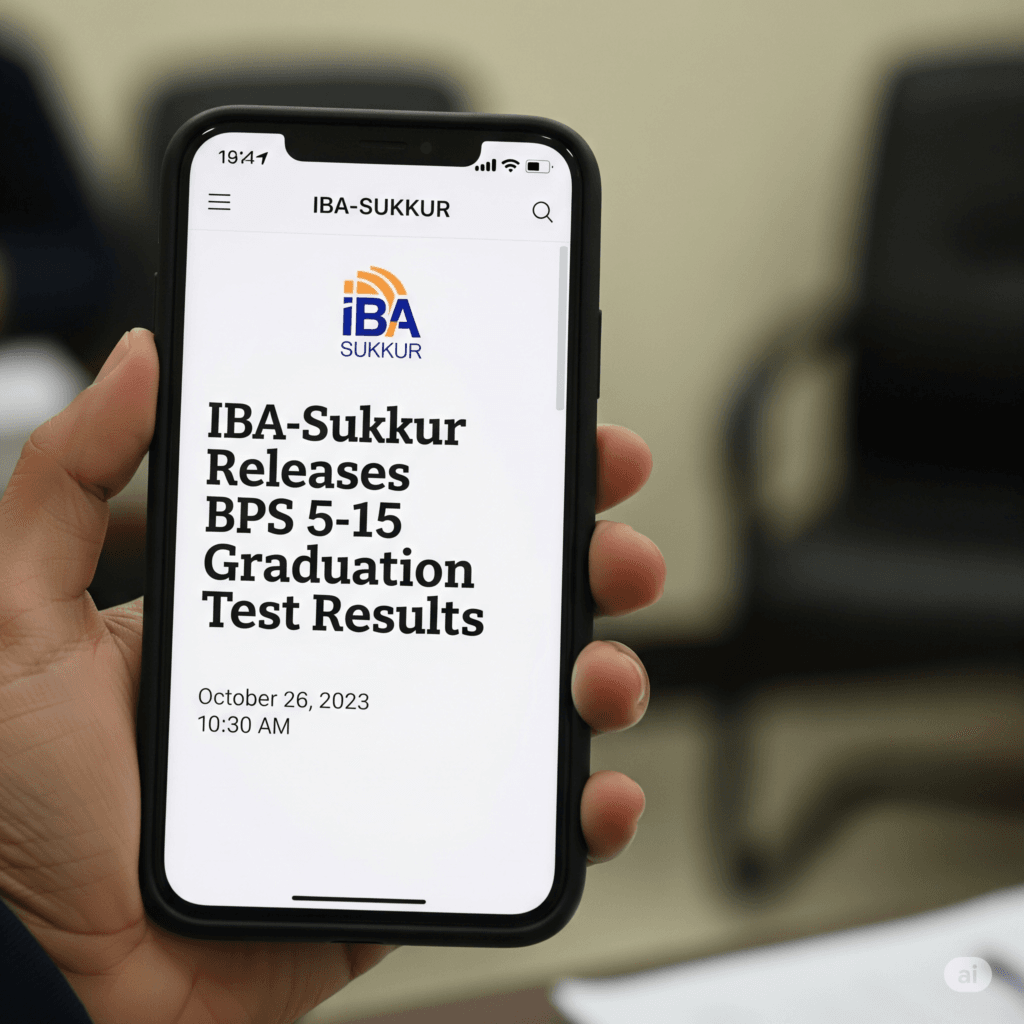 IBA-Sukkur Releases BPS 5-15 Graduation Test Results