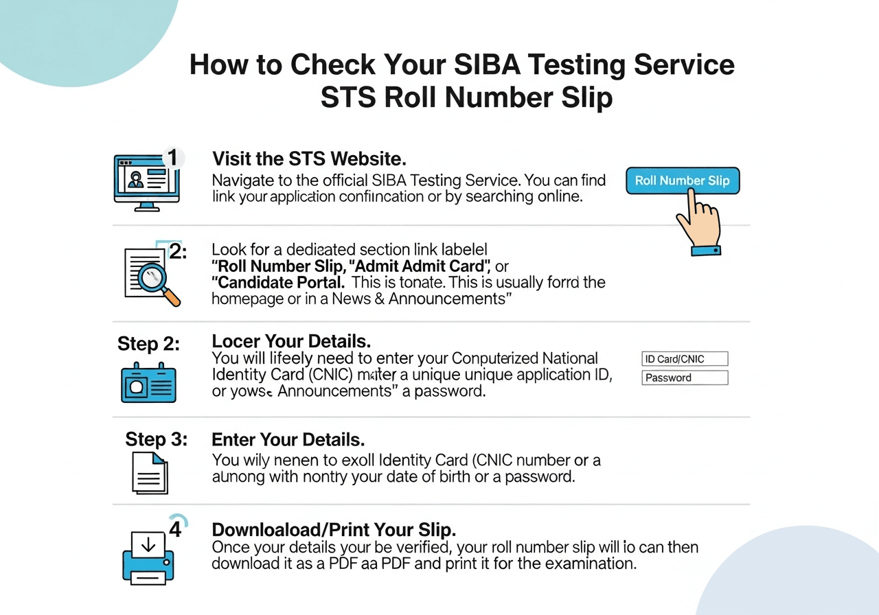 How to Check Your SIBA Testing Service STS Roll Number Slip