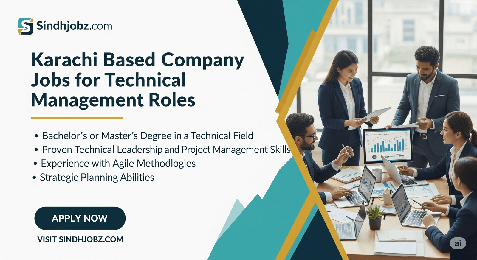 Karachi Based Company Jobs for Technical Management Roles