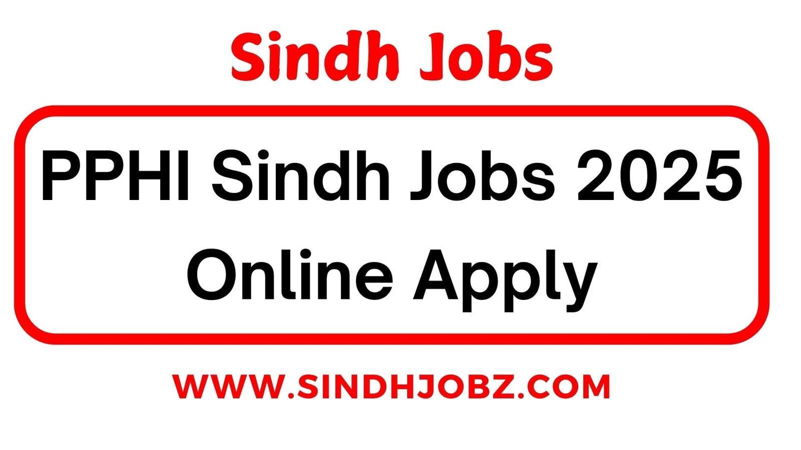PPHI Sindh Jobs 2025 Online Apply