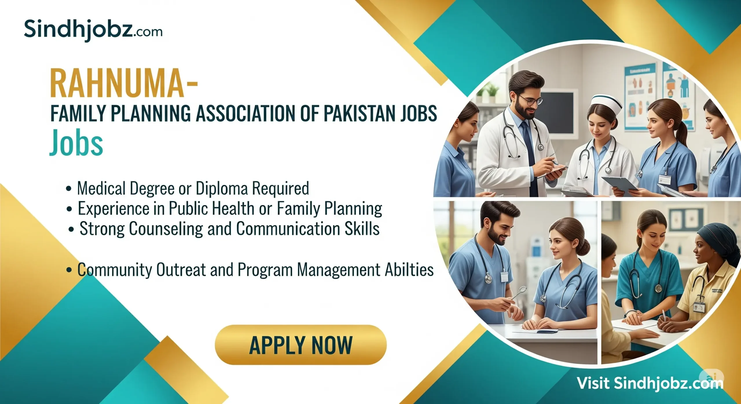 Rahnuma-Family Planning Association of Pakistan Jobs