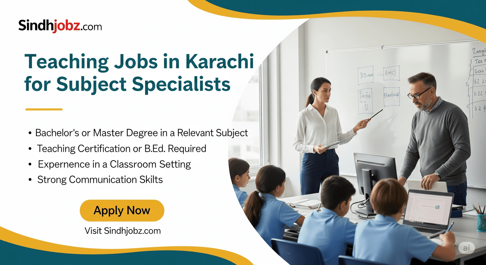 Teaching Jobs in Karachi for Subject Specialists