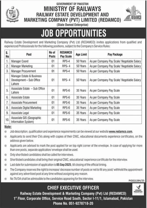 Ministry of Railways Job Opportunities 1 Ministry of Railways Job Opportunities