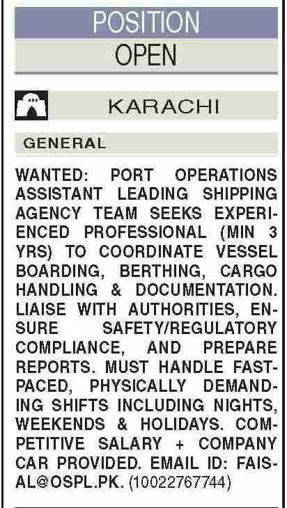 Assistant Jobs in Karachi