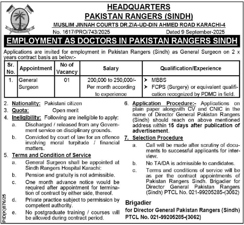 Sindh Rangers Jobs 2025 Apply Now 1 Sindh Rangers Jobs 2025 Apply Now