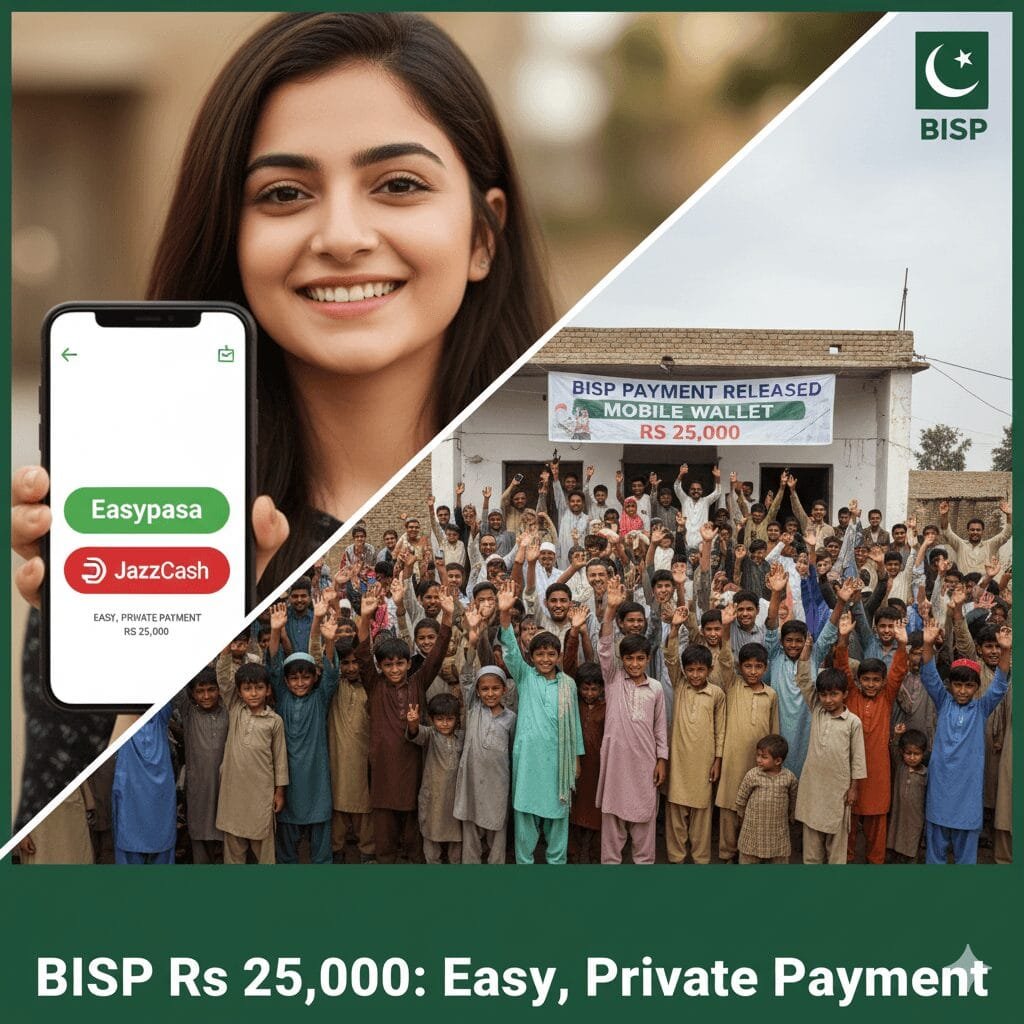 BISP Rs 25,000: Easy, Private Payment