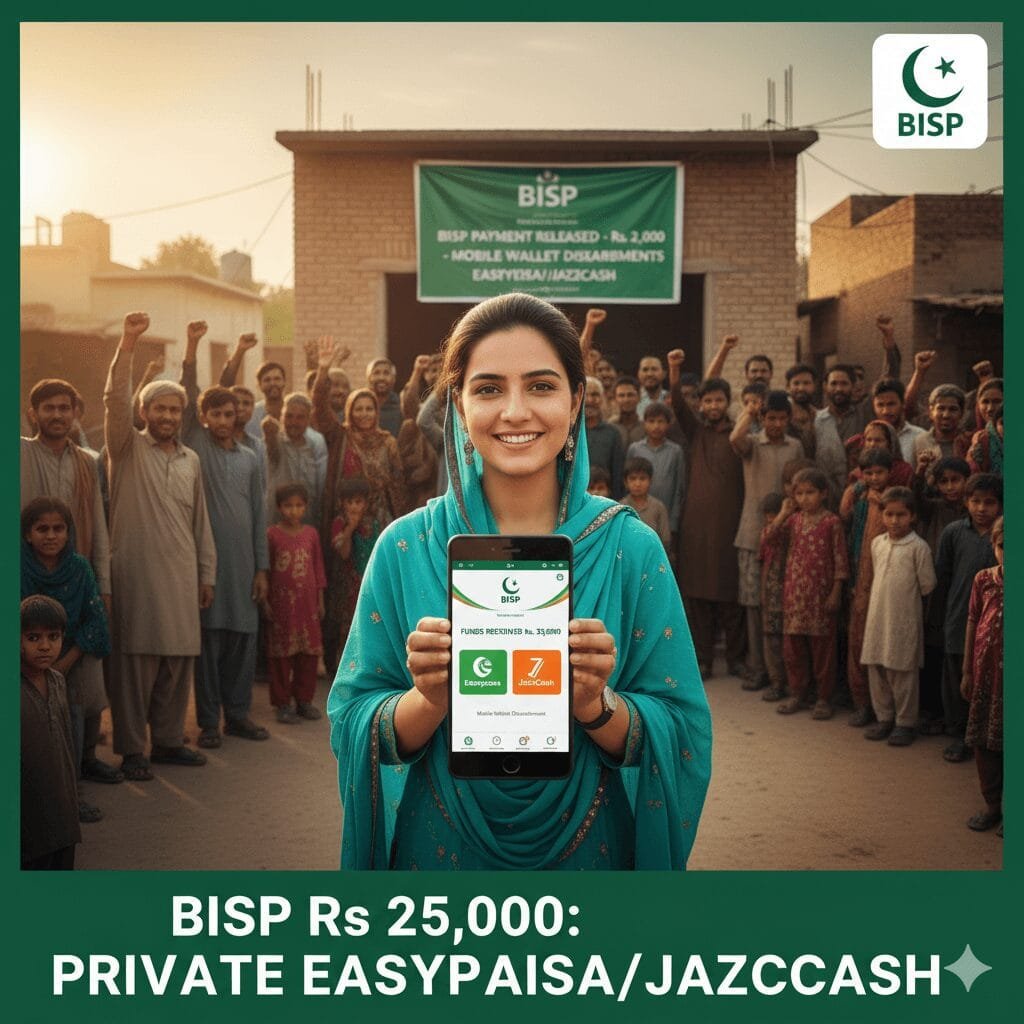 BISP Rs 25,000: Private Easypaisa/JazzCash