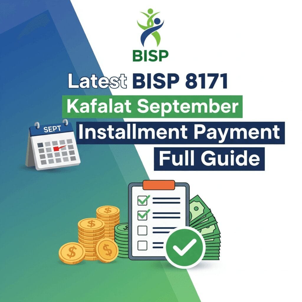 Latest BISP 8171 Kafalat September Installment Payment Full Guide