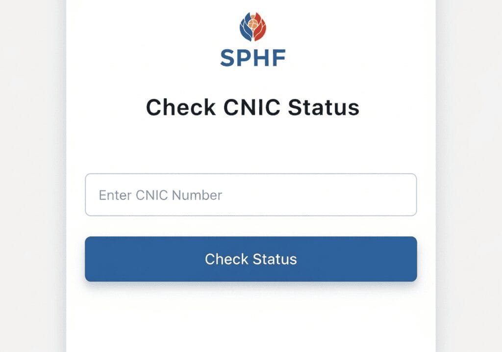 SPHF Check CNIC Status
