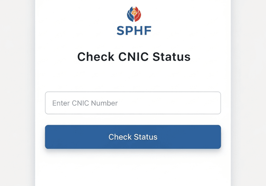 SPHF Check CNIC Status