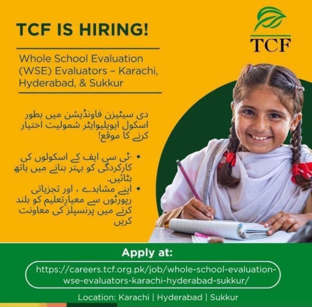 TCF The Citizens Foundation Evaluator Jobs