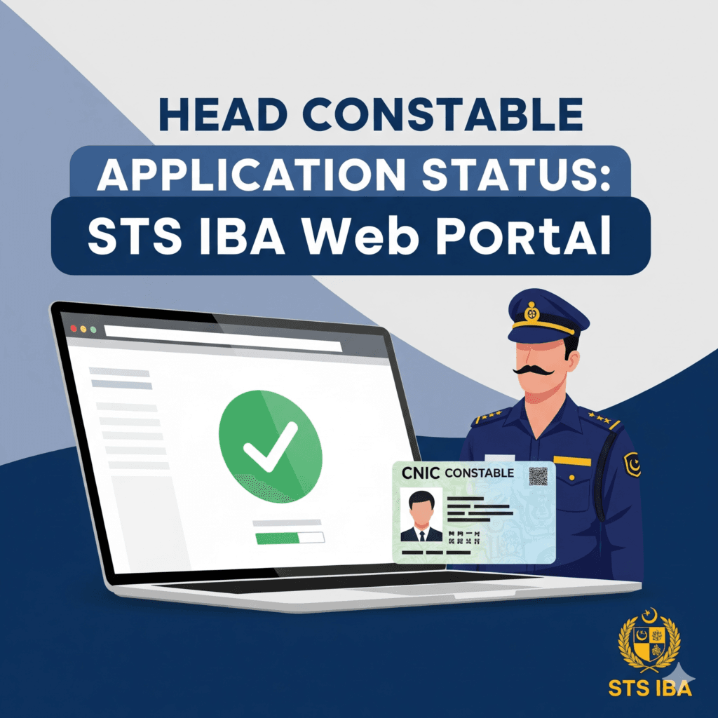 Head Constable Application Status via the STS IBA Web Portal