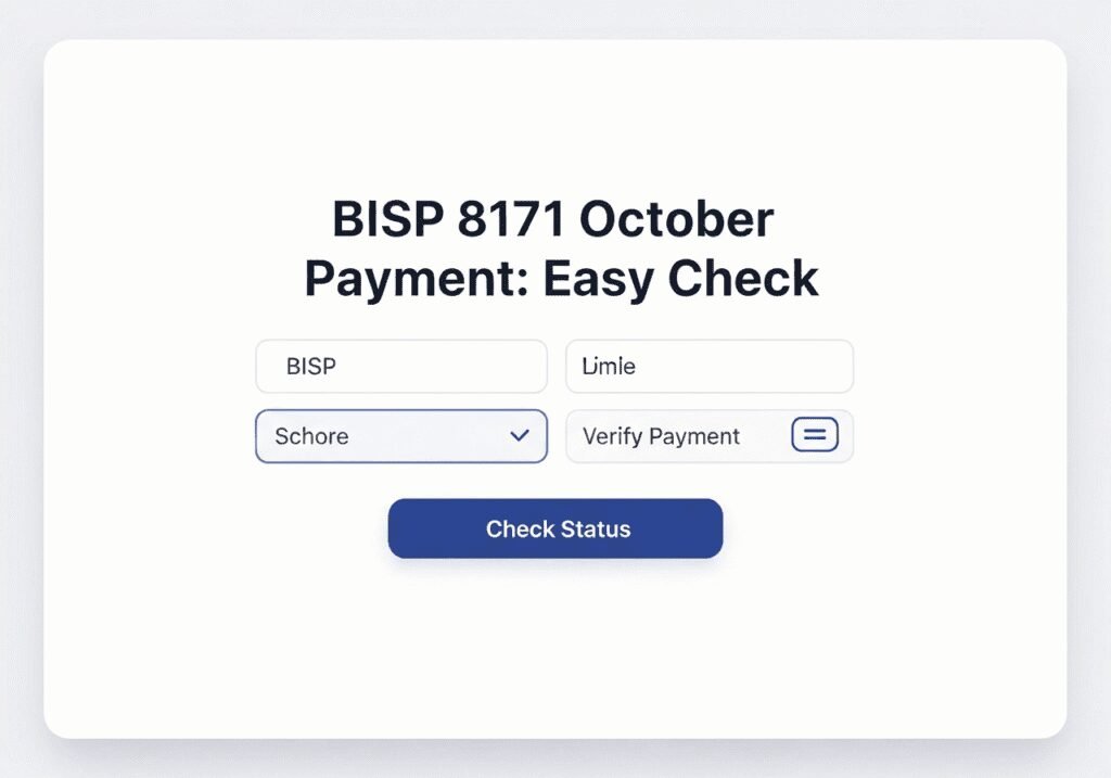 BISP 8171 October Payment: Easy Check