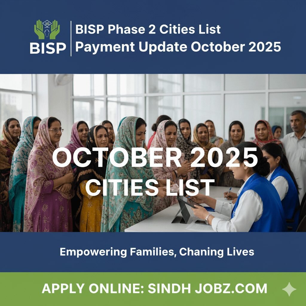 BISP Phase 2 Cities List Payment Update October 2025