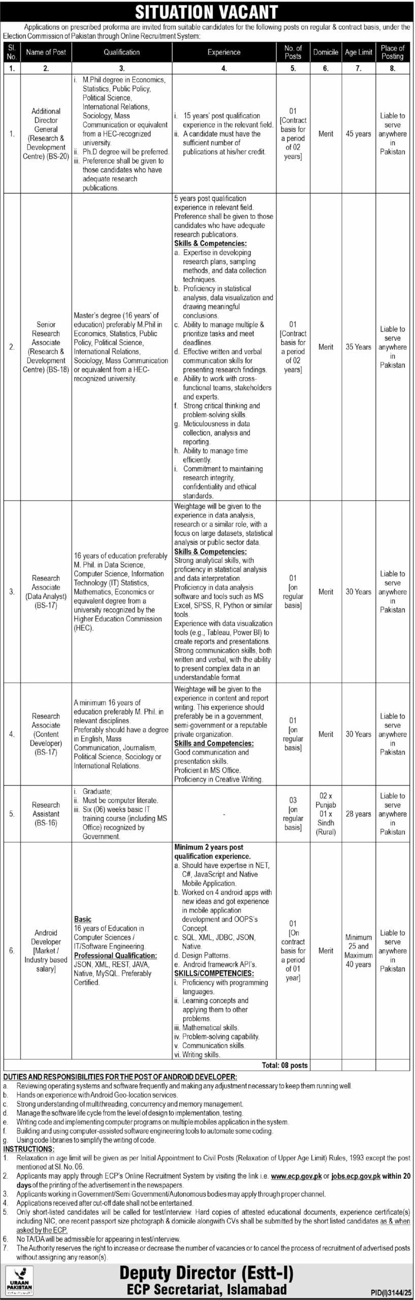 Latest Election Commission of Pakistan ECP Jobs 2025 New 1 Latest Election Commission of Pakistan ECP Jobs 2025 New
