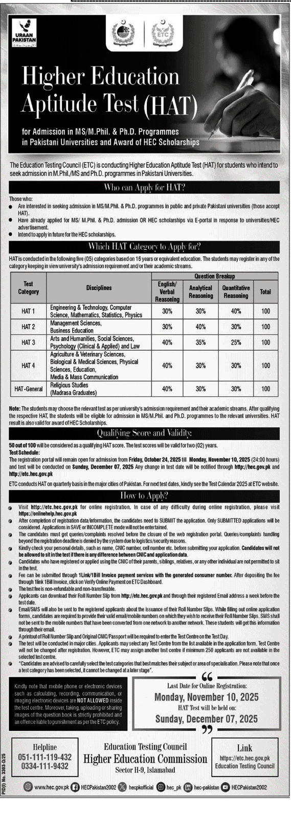 HEC HAT 2025 Secure Your Ultimate Admission Boost