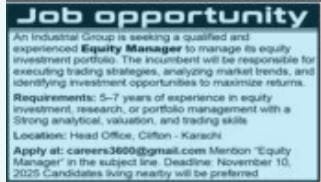 Industrial Group Karachi Jobs Opportunities