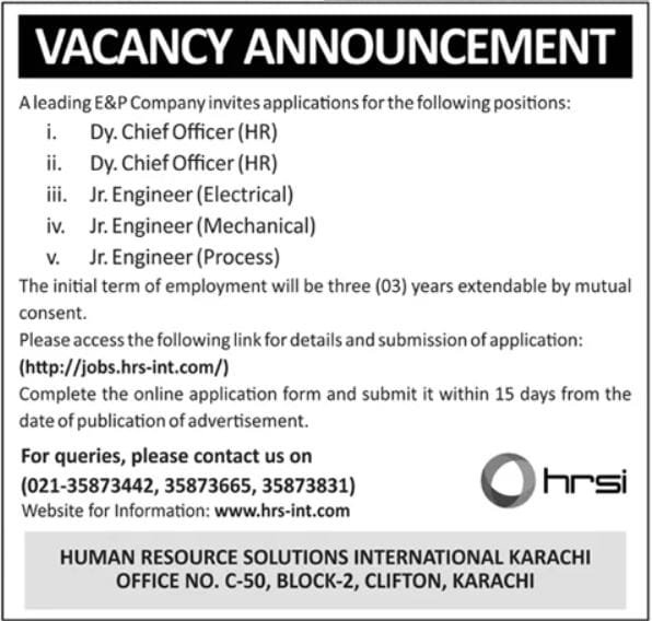 Job Posts At Human Resource Solutions International HRSI