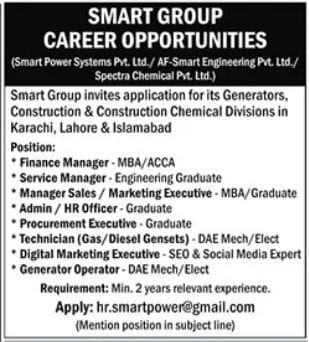 Latest Smart Power Systems Pvt Limited Jobs New in 2025
