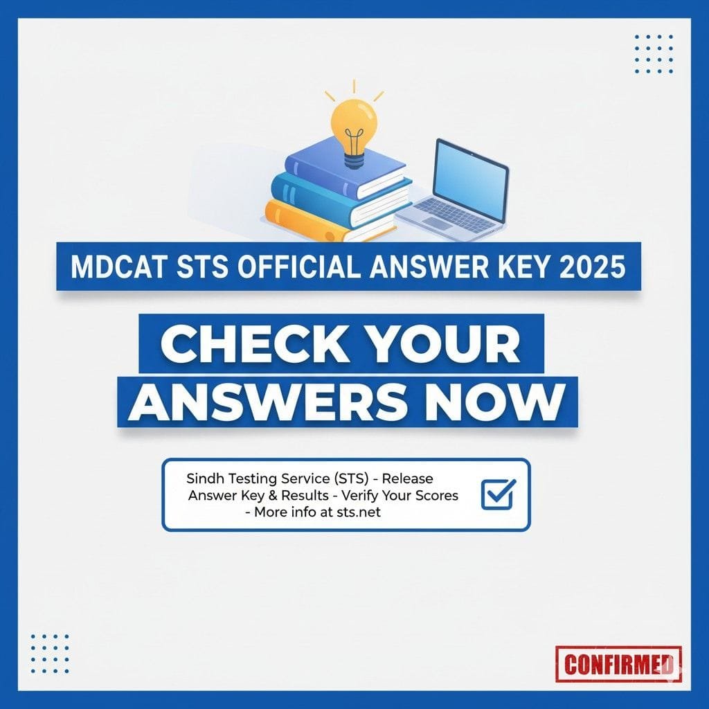 MDCAT STS Answer Key 2025 – Check Your Answers Now