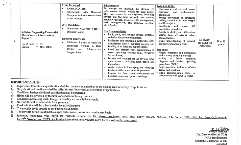 Apply For National Accountability Bureau NAB Jobs New in 2025
