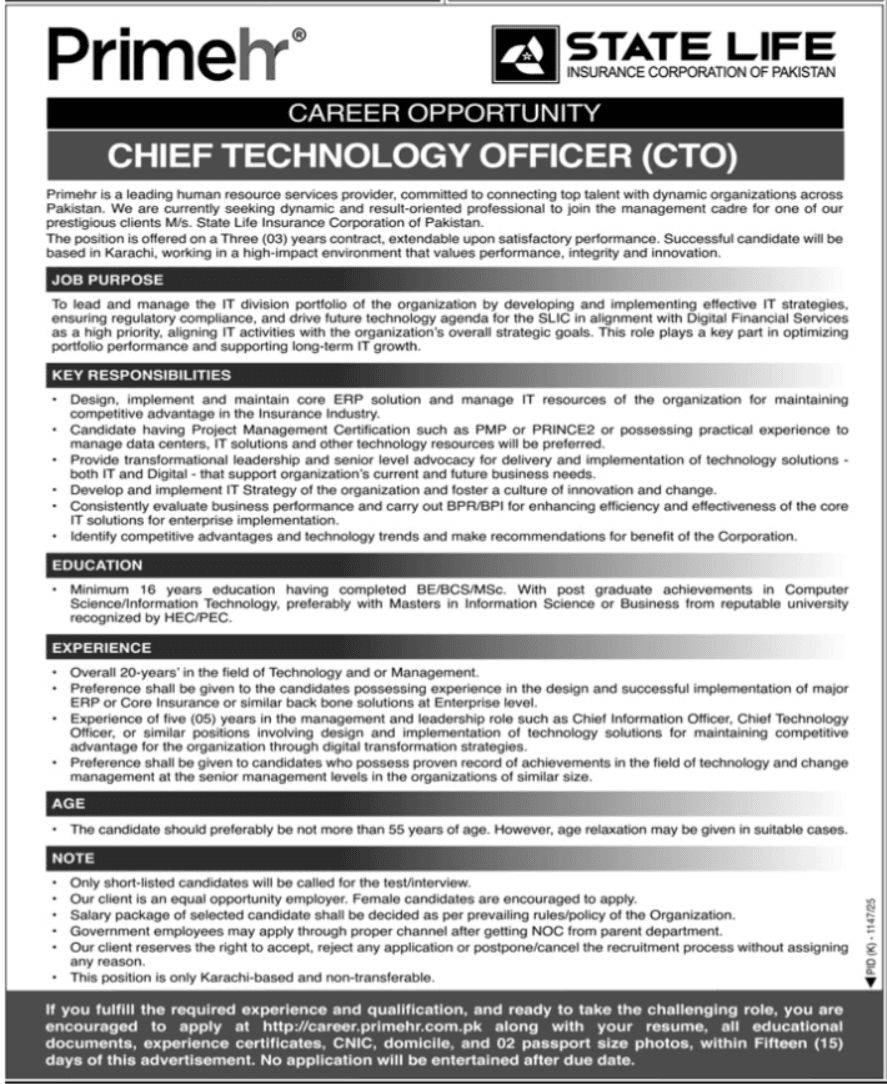 Prime HR Company Karachi Jobs 2025