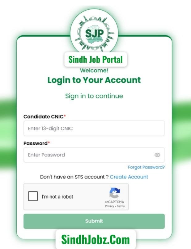 SJP GOS PK Sindh Job Portal Portal Login Guide Step By Step