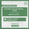 SJP Sindh Job Portal Login