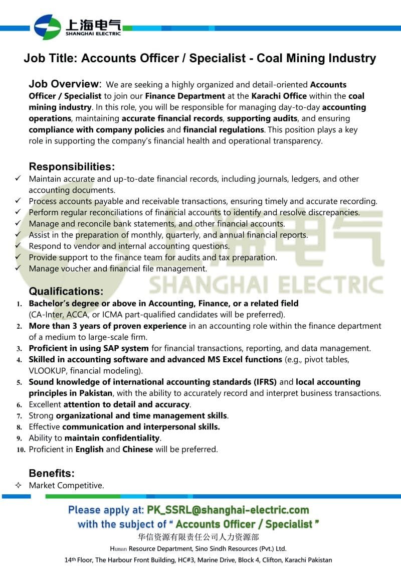 Apply Now For Jobs at Shanghai Electric SSRL Company 2025
