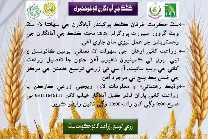 Sindh Wheat Growers Support Programme 2025