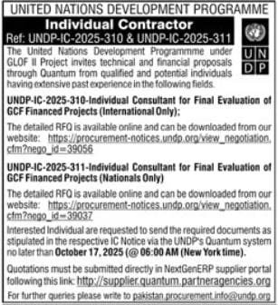 United Nations Development Programme UNDP Jobs 2025