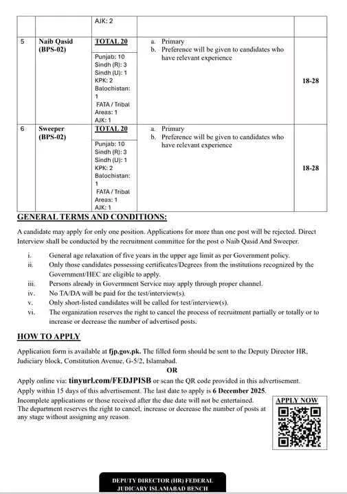 Federal Judiciary of Pakistan Jobs Opportunities 2025 Apply Now 2 Federal Judiciary of Pakistan Jobs Opportunities 2025 Apply Now