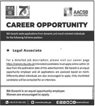 Latest IBA Jobs At Institute Of Business Administration 1 IBA Jobs At Institute Of Business Administration
