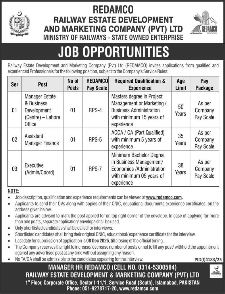 Ministry of Railways Management Jobs 2025 1 Ministry of Railways Management Jobs 2025